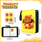 400 Cards Capacity Trading Card Binder, Card Holder with 50 Removable Sleeves, Double Sided 8-Pocket Pages Zipper Album with Wrist Strap for TCG