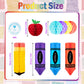 13 Pcs Crayon Apple-Shaped Hanging Honeycomb Balls Honeycomb Pencil Paper Ball Decorations Welcome Back to School Classroom Decorations First Day