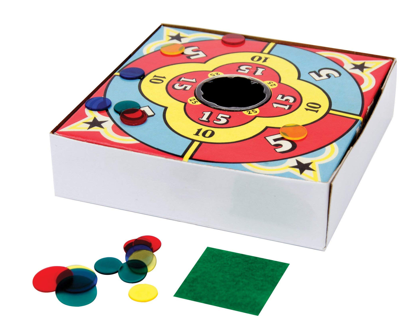 Schylling Tiddledy Winks - Classic Game for the Whole Family - Includes Game Board, Cup, and Winks - Ages 3 and Up