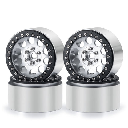RCLIONS Aluminum 2.2" Beadlock Wheels Rims 35mm for Axial Wraith SCX10 TRX4