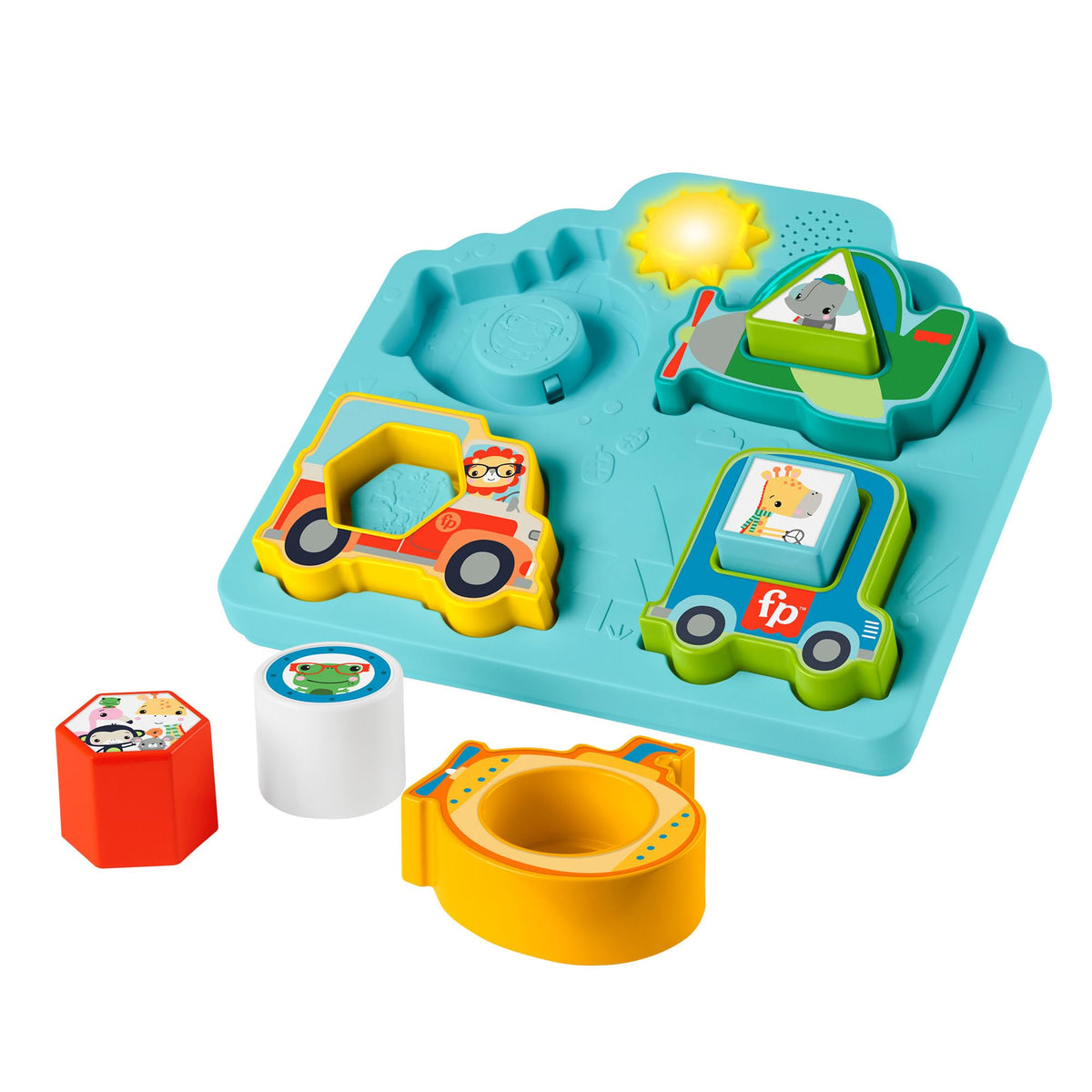 Fisher-Price Baby Sorting Toy Shapes & Sounds Vehicle Puzzle