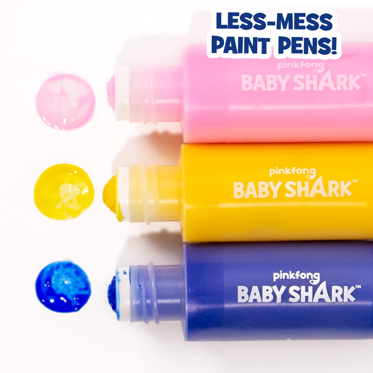 Horizon Group USA Baby Shark Dot Art Pad & Markers, Spiral-Bound Activity Painting Pad, Travel-Friendly Dabbers, Birthday Party, Great Mess-Free