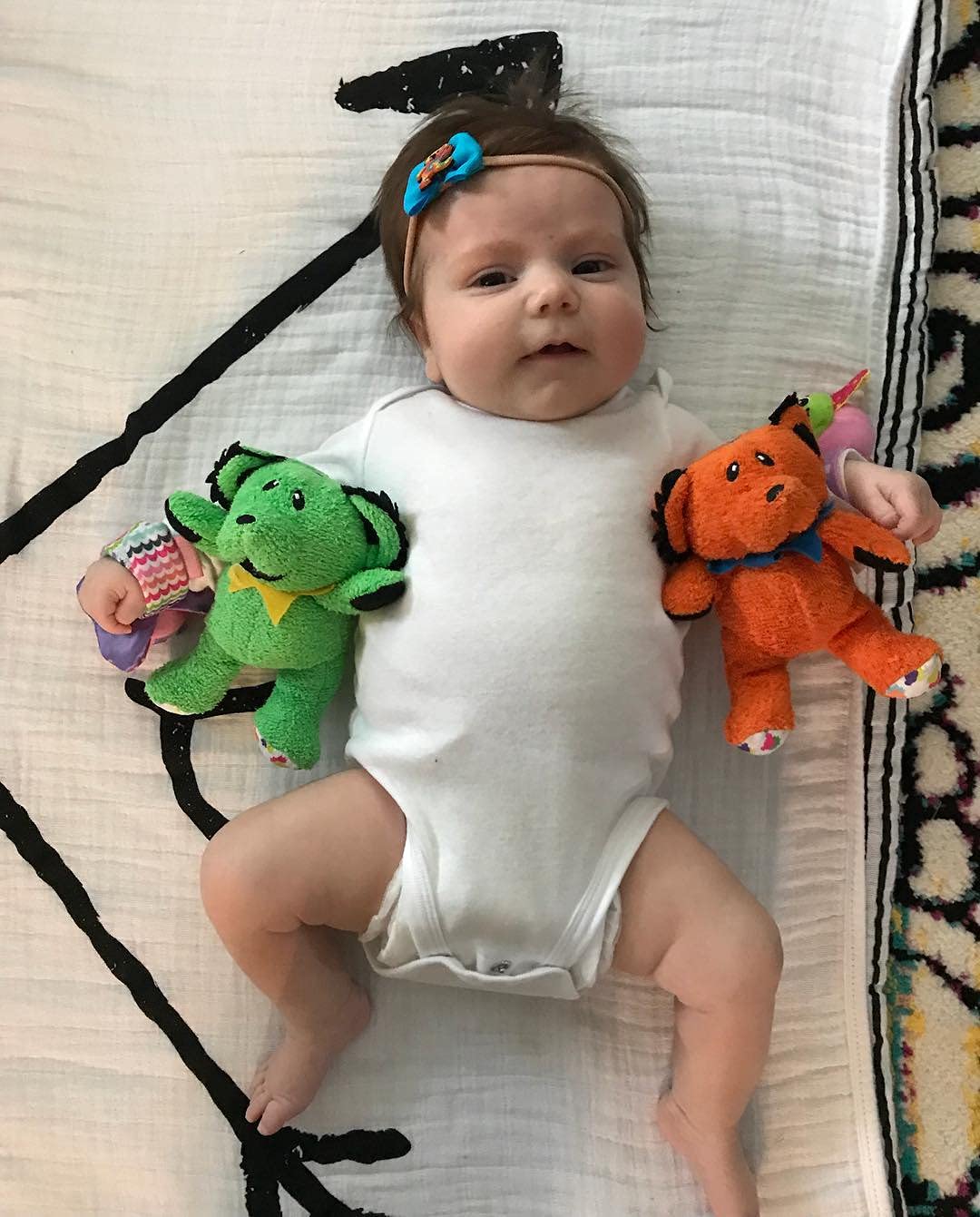 daphyls Grateful Dead Dancing Bear Baby Learning and Engagement Plush