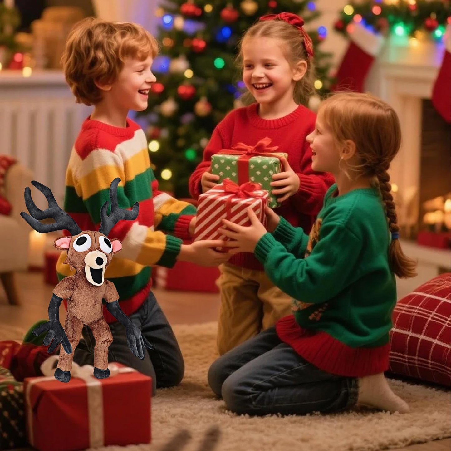 AVTHKWG 99 Nights Forest Plush, 15 Inch Deer Plush Toy, 99 Nights Monster Stuffed Animal for Video Game Fans