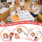 225PCS Shrinky Dink Sheets Keychains Kit,Shrink Plastic Sheets Kit with 25PCS Shrinky Dink Paper,100PCS Keychains and Open Iron Ring for Kids Creative