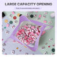 DEVPNR Clear American Mahjong Tile Bag with Zipper, Romantic Purple