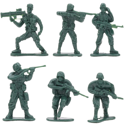 Entervending Army Men Action Figures - 50 Pcs Green Soldier Toy Playset - Boys 2' Military Toys