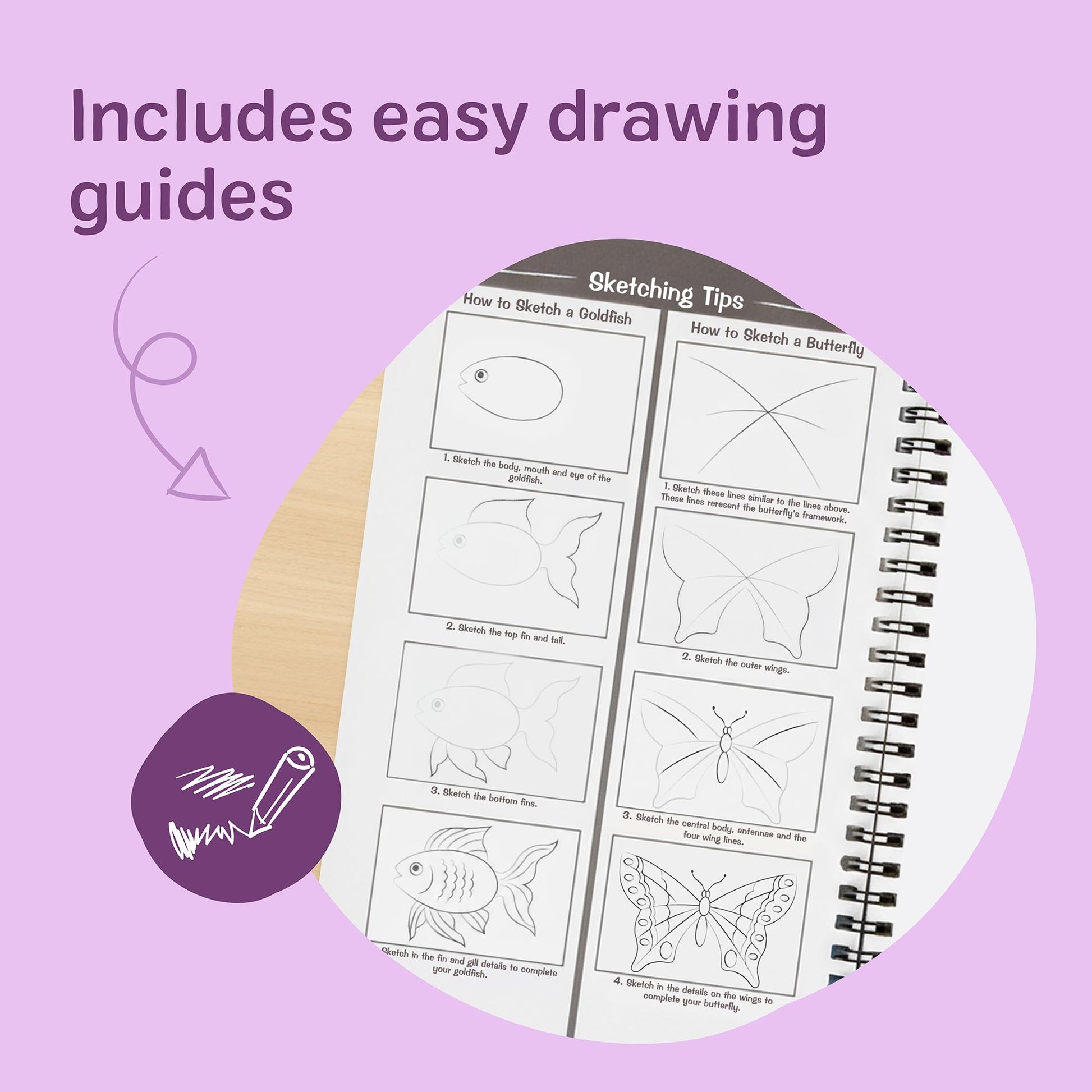 Melissa & Doug Drawing Paper, Sketch Pad, 2-Pack Bundle for Coloring, Writing or Painting (9 x 12 inches) - 50 Sheets Each, Kids Drawing Pad & Art