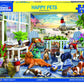 White Mountain 500 Piece Jigsaw Puzzle Spring Beach Dog Gift, Happy Pets