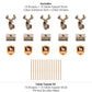 Big Dot of Happiness Gone Hunting - Deer Hunting Camo Baby Shower or Birthday Party Centerpiece Sticks - Table Toppers - Set of 15