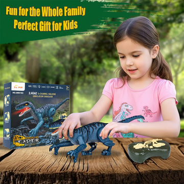 RDGDFONG Remote Control Dinosaur, Mini Dinosaur Toys for Kids 3-5, 5-7, 2.4GHZ, Walking,Rechargeable, Demo Function, Gifts for Boys Girls (Small)