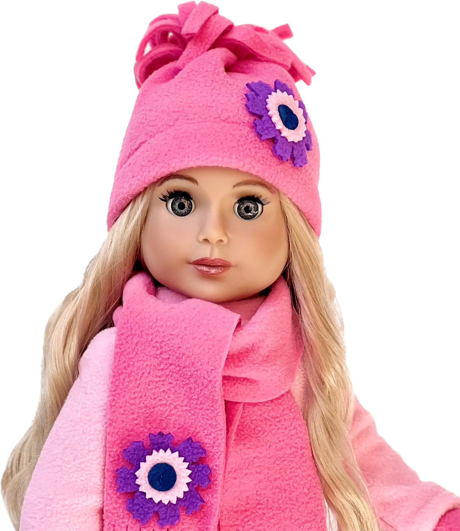 Hat and Scarf - Clothes Fits 18 Inch Doll (Doll Not Included)