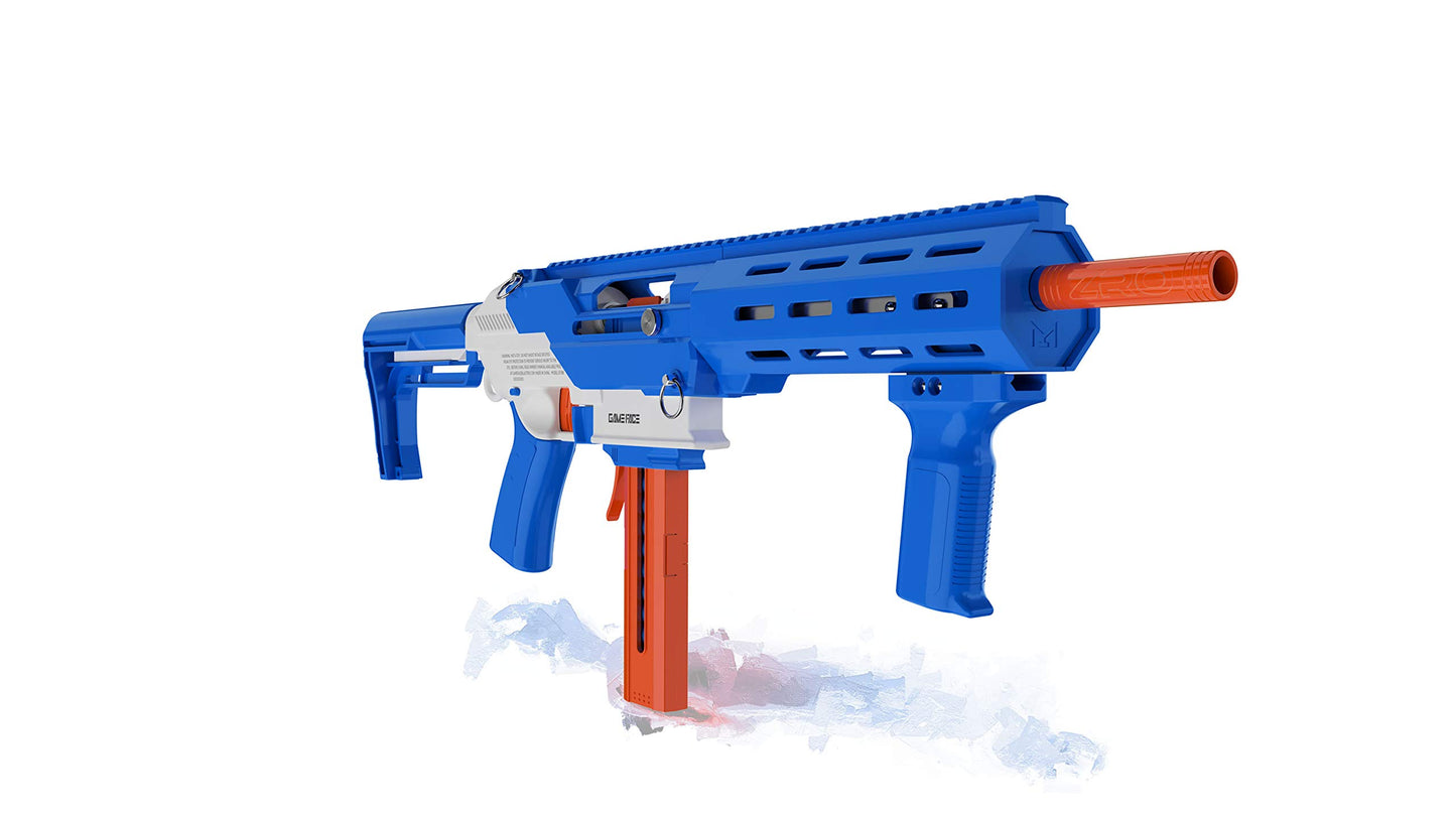 GameFace Prime GFJBB Spring-Powered Foam Dart Blaster, Blue