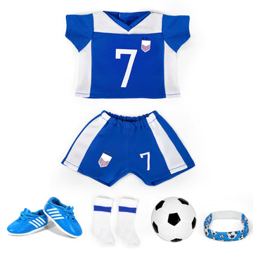 American 18 inch Doll Clothes Accessories-Soccer Uniform Valentine's Gifts for 18 Inch Girl Dolls (Sports)