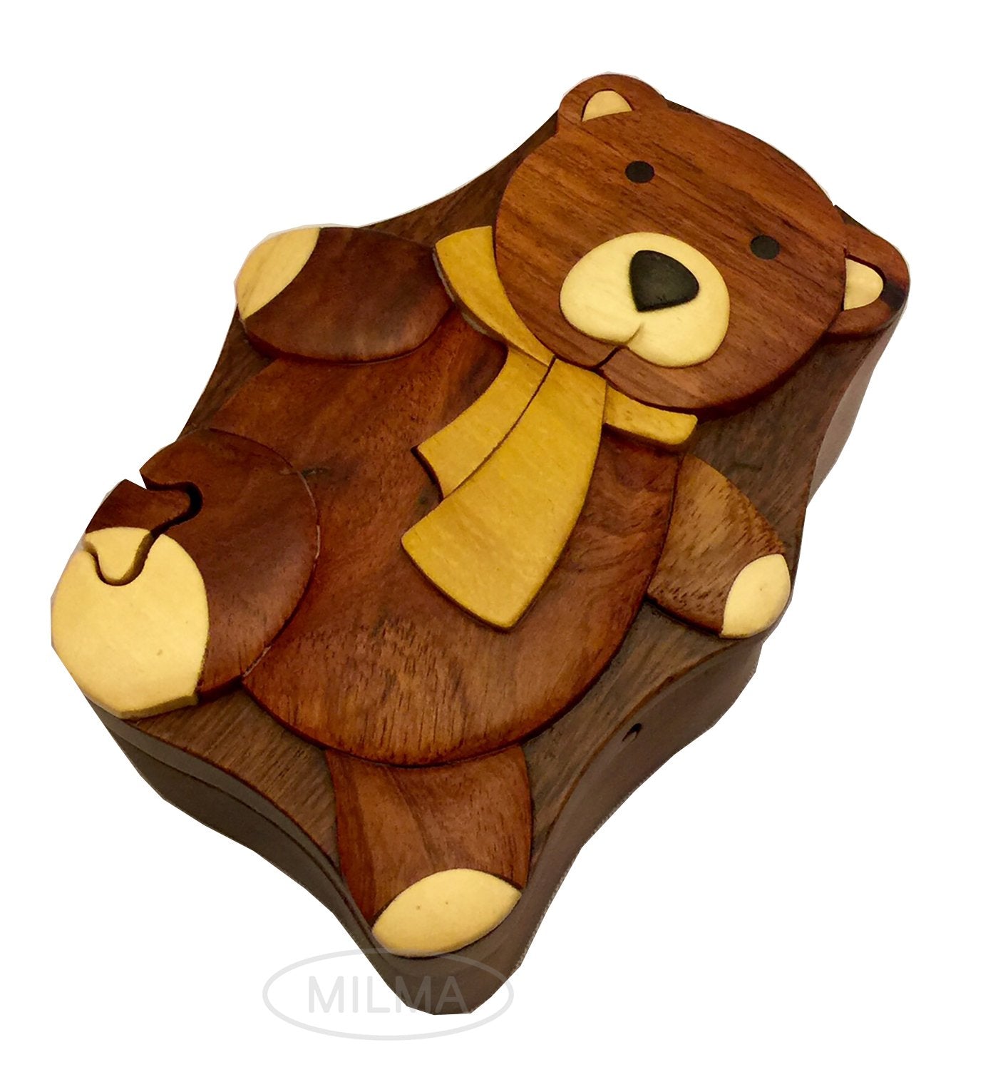 Teddy Bear - Secret Wooden Puzzle Box