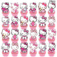 25Pcs Kitty Cake Decorations with 24pcs Cupcake Toppers, 1pcs Happy Birthday Cake Topper, Cartoon Themed Party Supplies, Perfect for Birthday Party