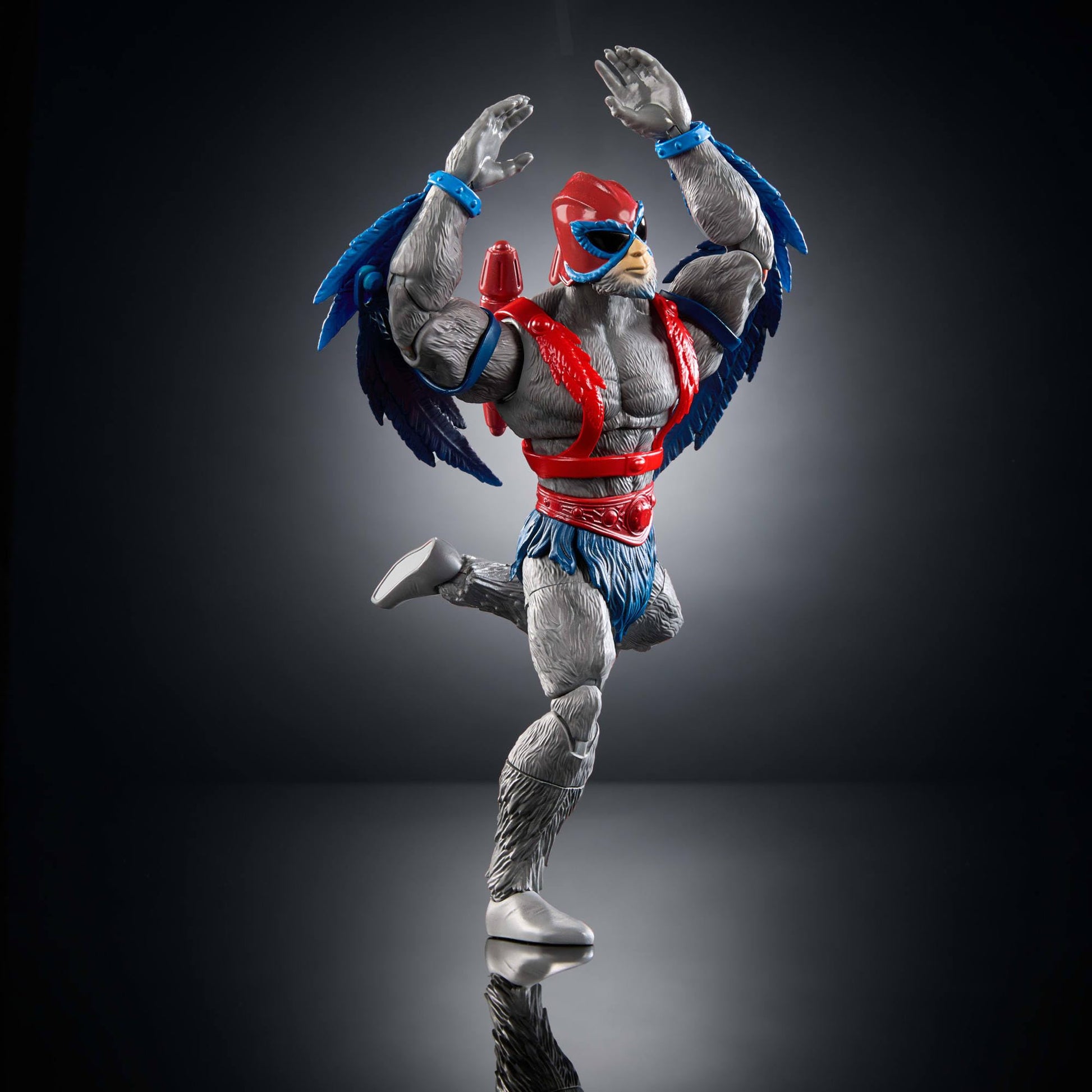 Masters of the Universe Masterverse Action Figure Vintage Collection Stratos, 7 Inch, 30 Articulations, Heroic Bird People Leader with Accessories