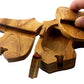 Oberstuff Mane Stay Horse Head All Natural Exotic Woods Puzzle Box, 4.75 X 4.5 X 2 with Sliding Wooden Key Lock, Sliding Cover and Inner Lid to Hidden