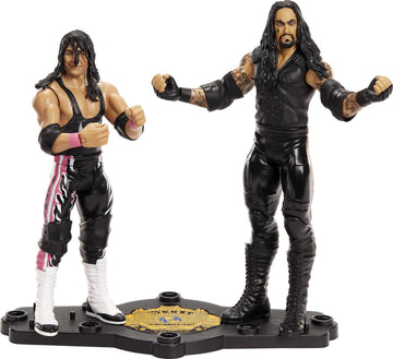 Mattel WWE Bret “Hit Man” Hart vs Undertaker Championship Showdown 2-Pack 6-inch Action Figures Friday Night Smackdown Battle Pack for Ages 6 Years
