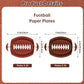 50 Pcs Football Plates - Rugby Shape Design Paper Plate, Disposable Dinner Dessert Paper Plates Tableware Set for Football Party Supplies Birthday