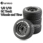 Chanmoo 1/10 RC Short Course Truck Tires And Wheels With 12mm 14mm 17mm Hex 113mm 1/8 Rubber Tyres For 1/8 or 1/10 Scale On Road Car HSP Sonic 94102