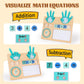 Coziyee Preschool Learning Toys for Kids 3-5 Years Old, Wooden Montessori Toys, Educational Math Manipulatives Number Counting Blocks for Boys Girls