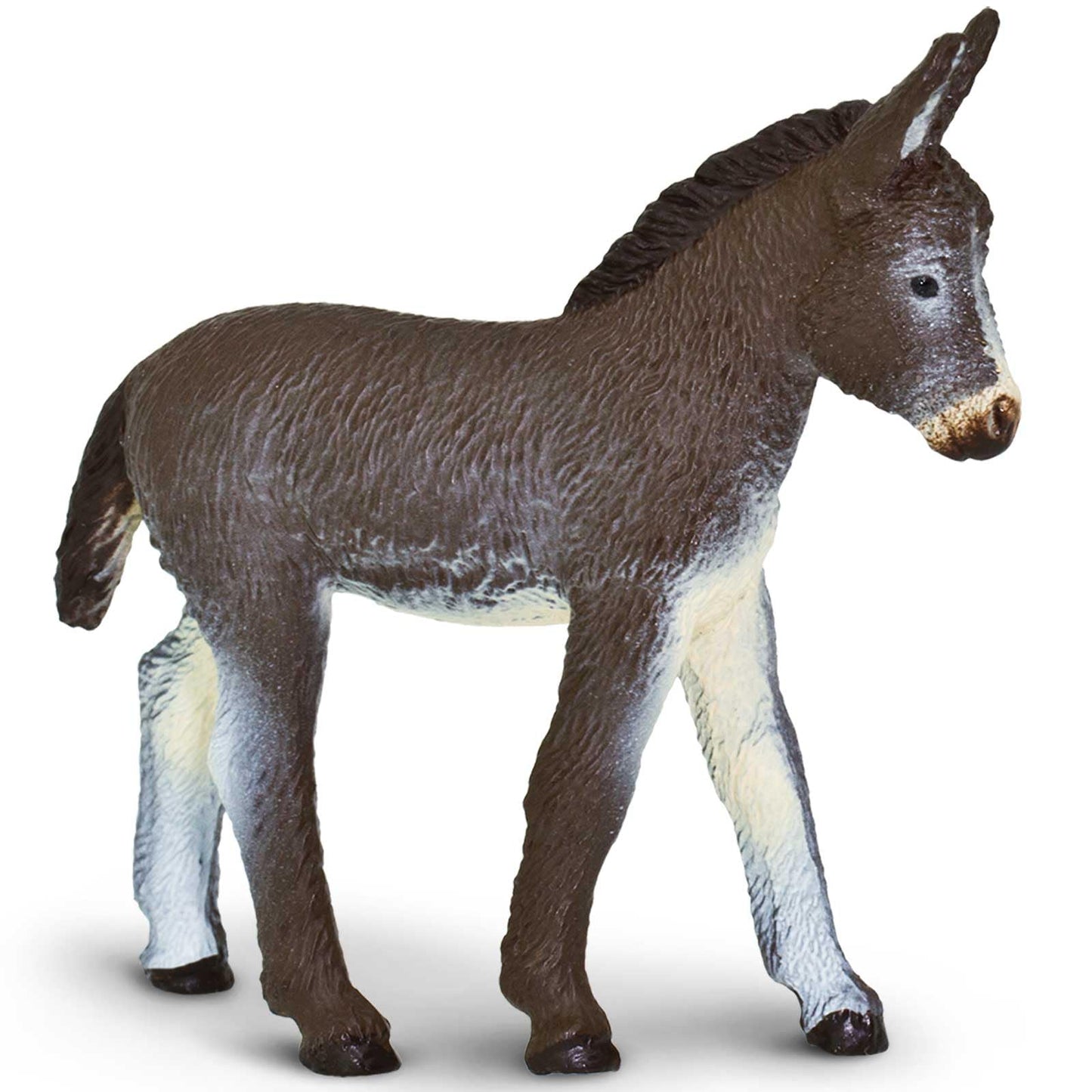 Safari Ltd. Donkey Figurine - Detailed 4" Plastic Model Figure - Fun Educational Play Toy for Boys, Girls & Kids Ages 3+
