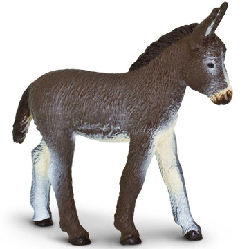 Safari Ltd. Donkey Figurine - Detailed 4" Plastic Model Figure - Fun Educational Play Toy for Boys, Girls & Kids Ages 3+