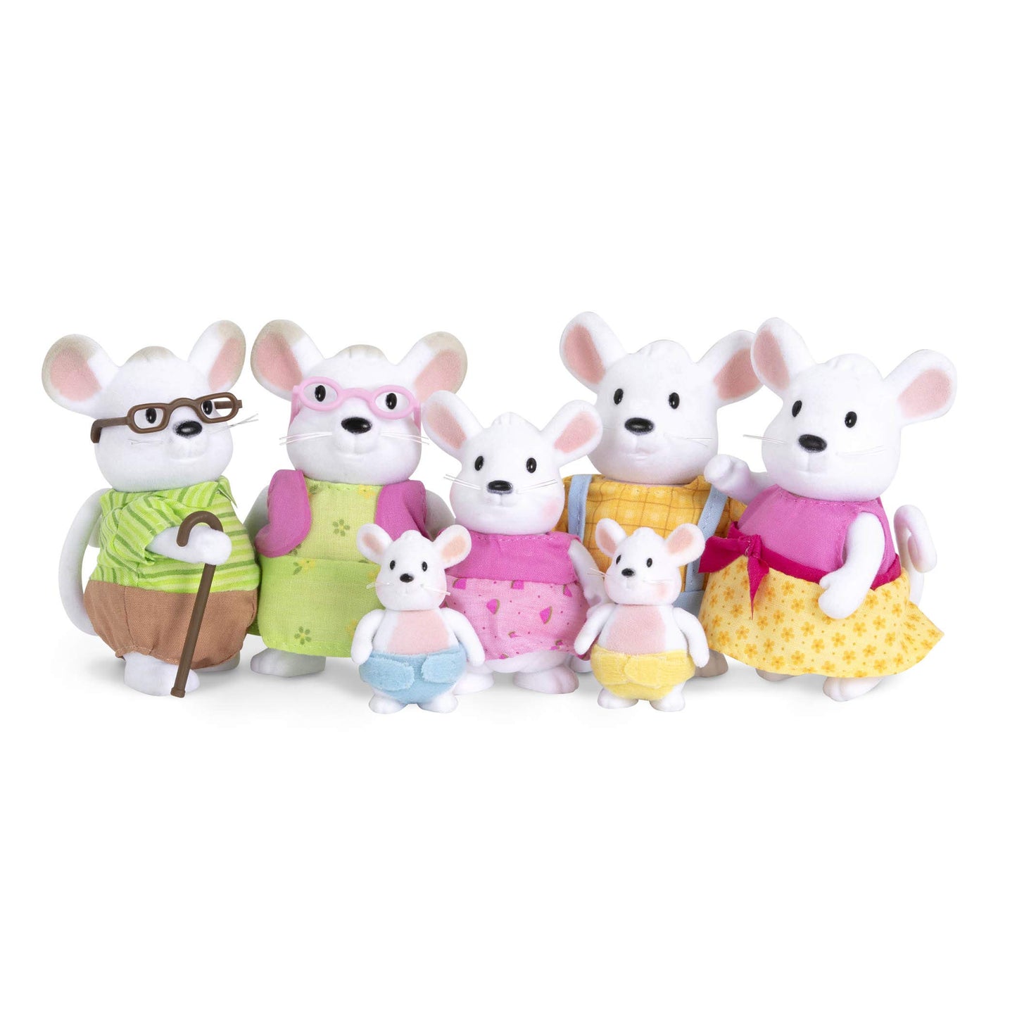 Li'l Woodzeez - Animal Figurines - Mouse Toy - Collectible Figurines - Mouse Family - 3 Years+ - The Nibblekin Mice