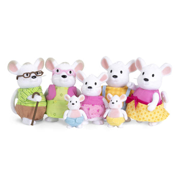 Li'l Woodzeez - Animal Figurines - Mouse Toy - Collectible Figurines - Mouse Family - 3 Years+ - The Nibblekin Mice