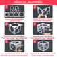 11 Holes Balloon Sizer Cube Box, Catcan 2-10 Inch Collapsible Plastic Balloon Size Measurement Tool for Party Balloon Arches Columns Decoration