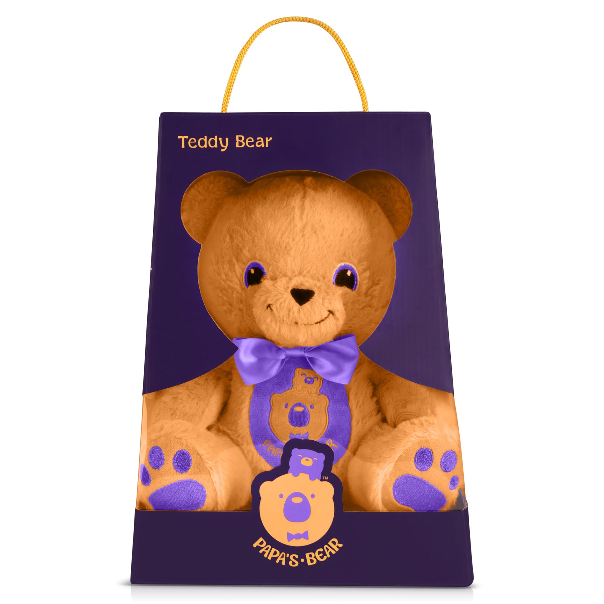 Papa's Bear Teddy Bear Plush, Soft Classic Stuffed Animal for Babies, Toddlers and Kids, Meaningful Gift from Dad