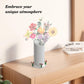 Vase Building Set, White Vase for Roses Flowers Bouquet 10328 10342, for Women Adult Flower Lovers, Christmas, Valentine's and Mother's Day