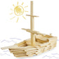 Imagination Generation Constructables! Pine Wood Building Planks, 150 Pieces - Educational Tinker Toys for Kids & Teens - STEM Stacking Blocks