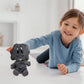 Adenzai Action Plush Toy, Soft Gaming Style Stuffed Animal, Huggable, for Kids, Birthday Gift, Decoration (Gray)