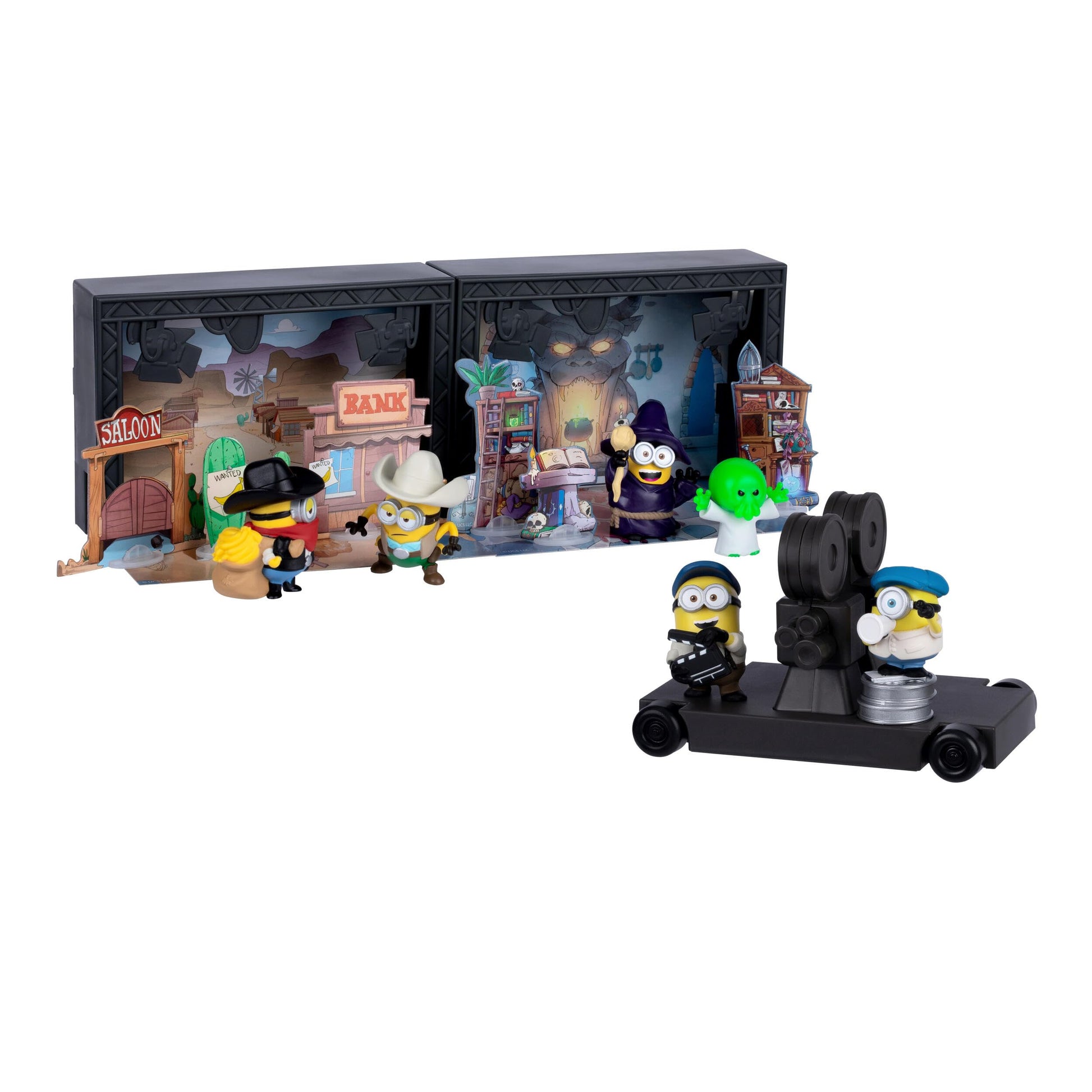 Minions Illumination's Monsters Backlot Studio Set, Mini Figure Minion Toys
