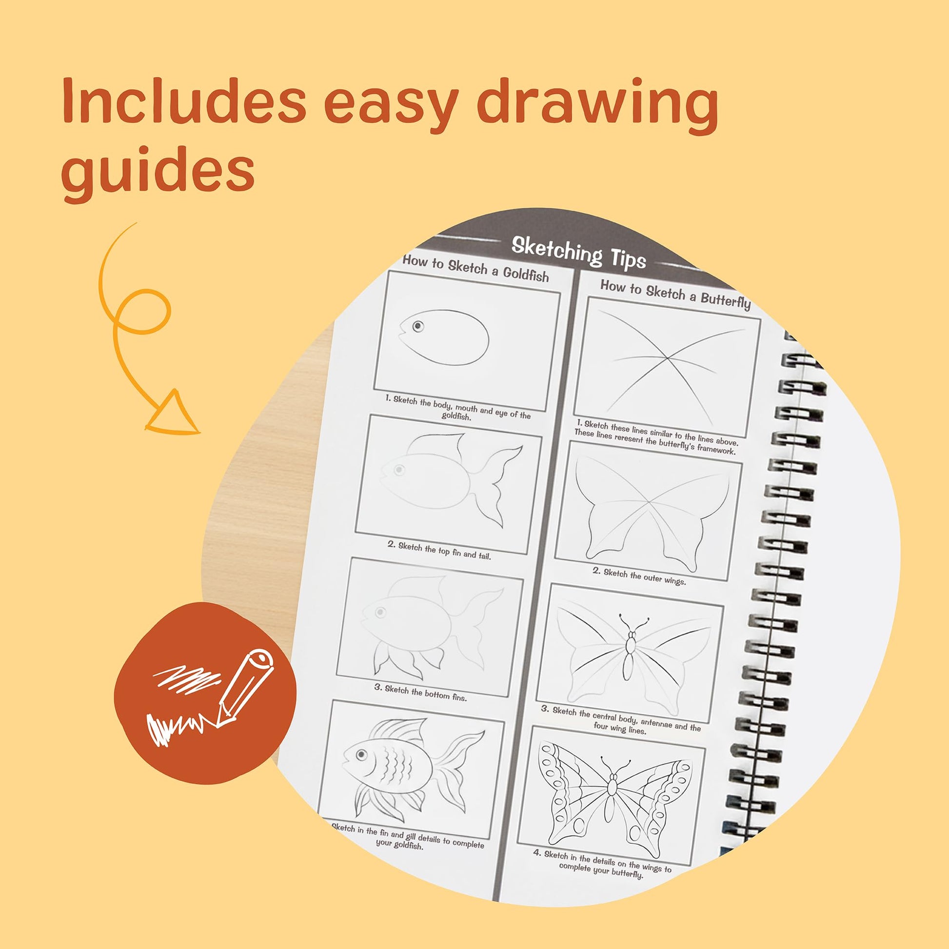 Melissa & Doug Drawing Paper, Sketch Pad, 3-Pack Bundle for Coloring, Writing or Painting (6 x 9 inches) - 50 Sheets Each, Kids Drawing Pad & Art