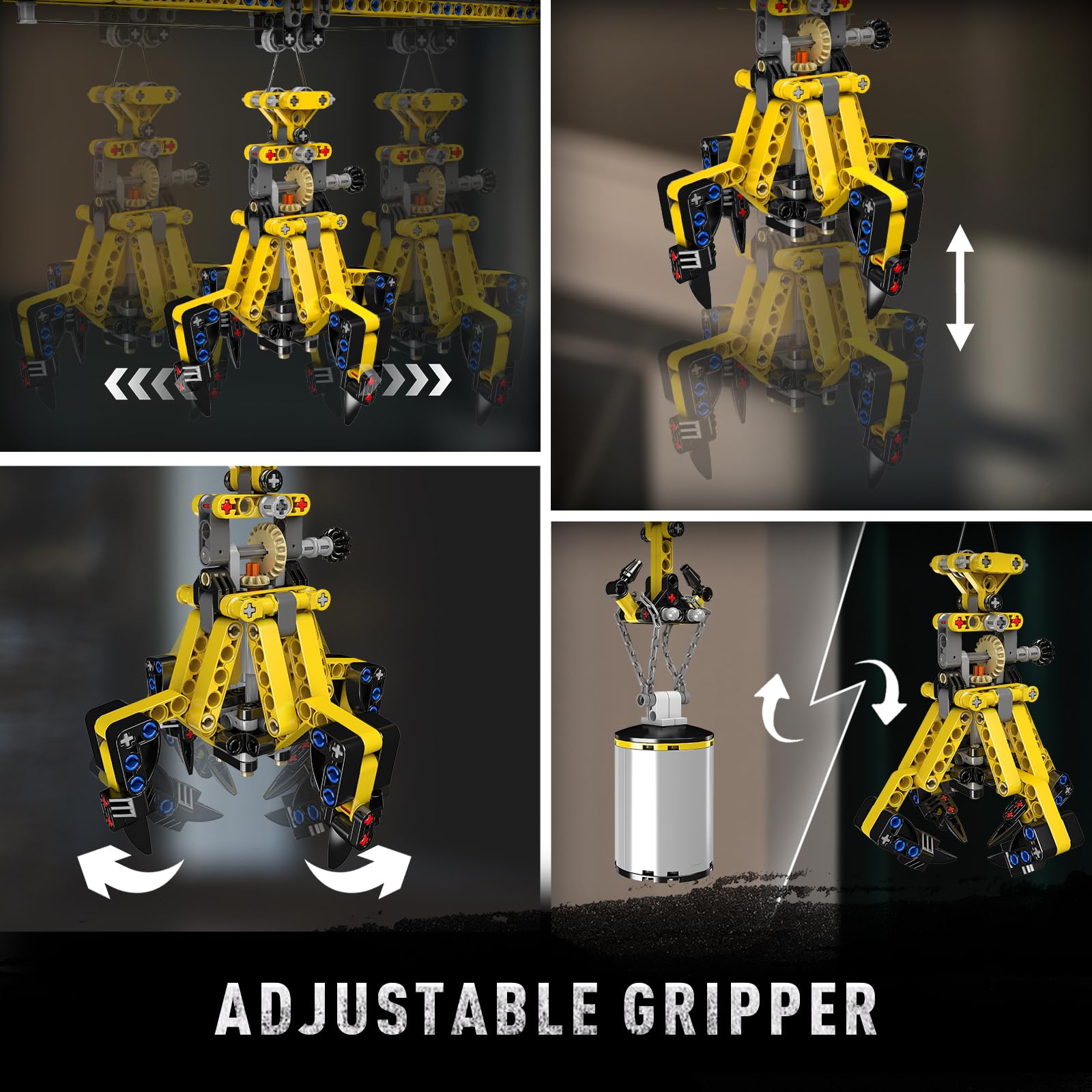 Mould King MOC Crawler Crane Advanced Building Kit for Adults, MOC Mobile Crane Heavy-Duty Truck Sets to Build, APP Control Large Engineering