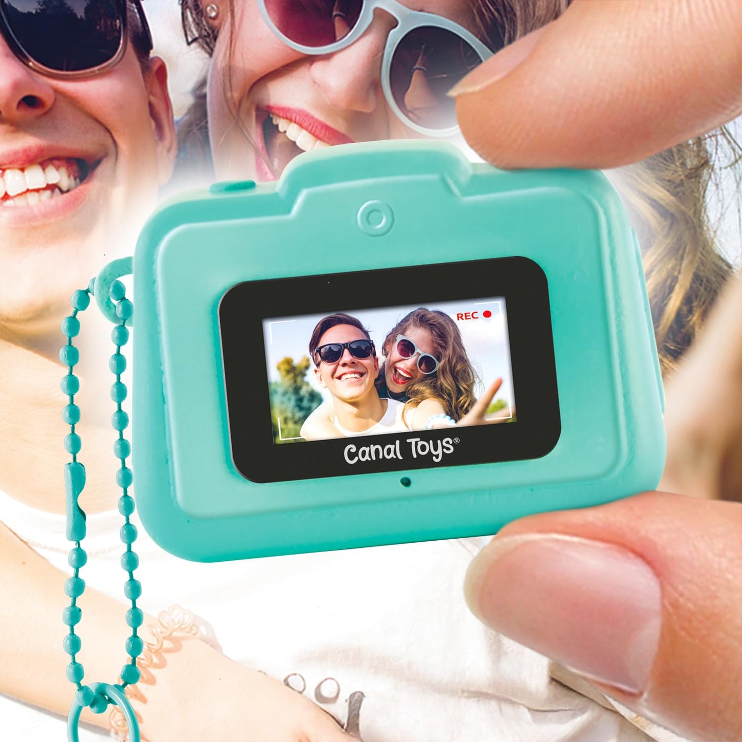 Style 4 Ever Mini Digital Camera Bag Charm Kit - Turquoise: Built in Frames and Filters, DIY Keychain Craft Set for Kids with Stickers & Accessories
