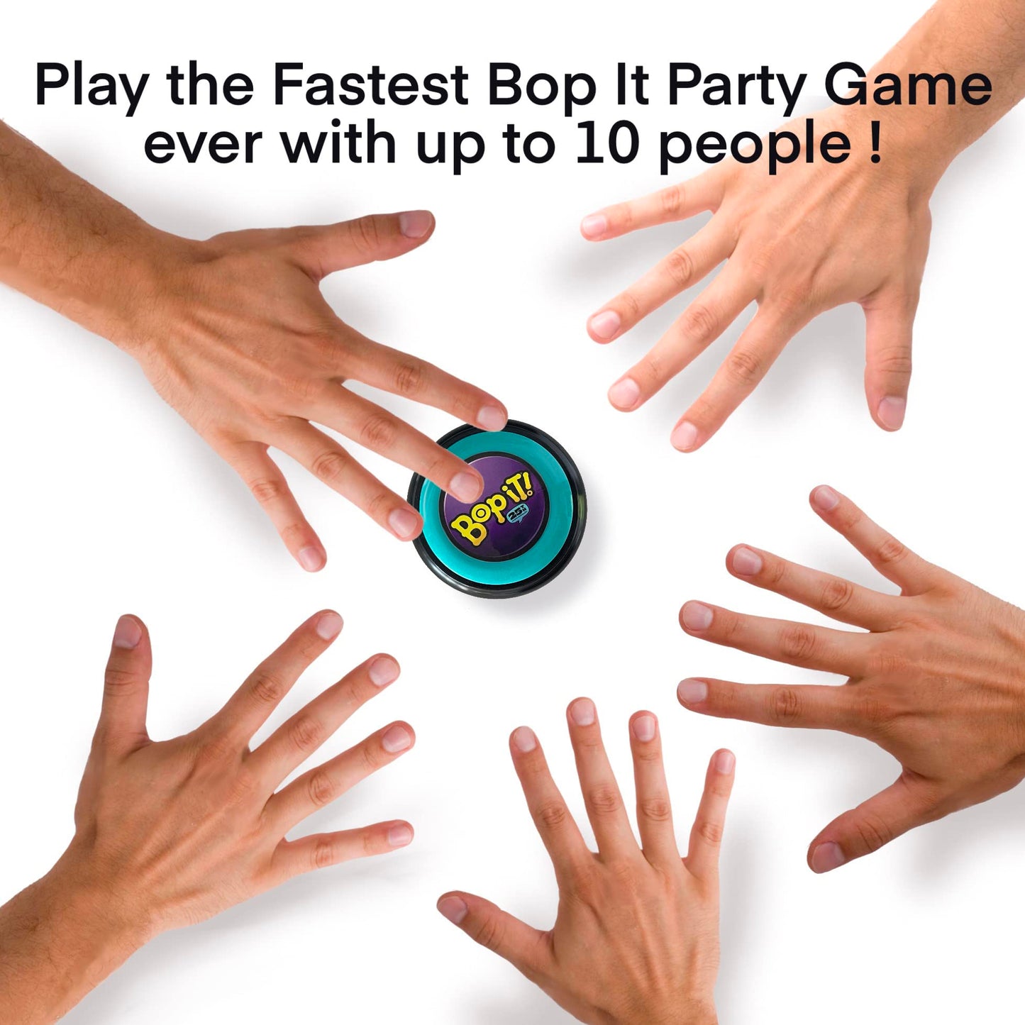 GETMOVIN SPORTS - BOP IT - Special 25th Anniversary Inventor Edition, Gift Ready Mailer Box, Retro Throw Back Colors, Perfect Family Game, for Adults