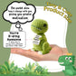 Inspirational Crochet Cheerful Dinosaur - Handmade Cute Reminder Emotional Support Funny Gift for Women Student College Coworkers Birthday Graduation
