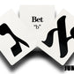 Jewish Educational Toys Jumbo Aleph Bet Hebrew Letter Flashcards - 1 Pack
