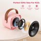 Mini Karaoke Machine with 2 Wireless Microphones, 2026 TOP Kids Portable Bluetooth Karaoke Machine for 3, 4, 5, 6, 7, 8, 9,10,11,12+Year Old