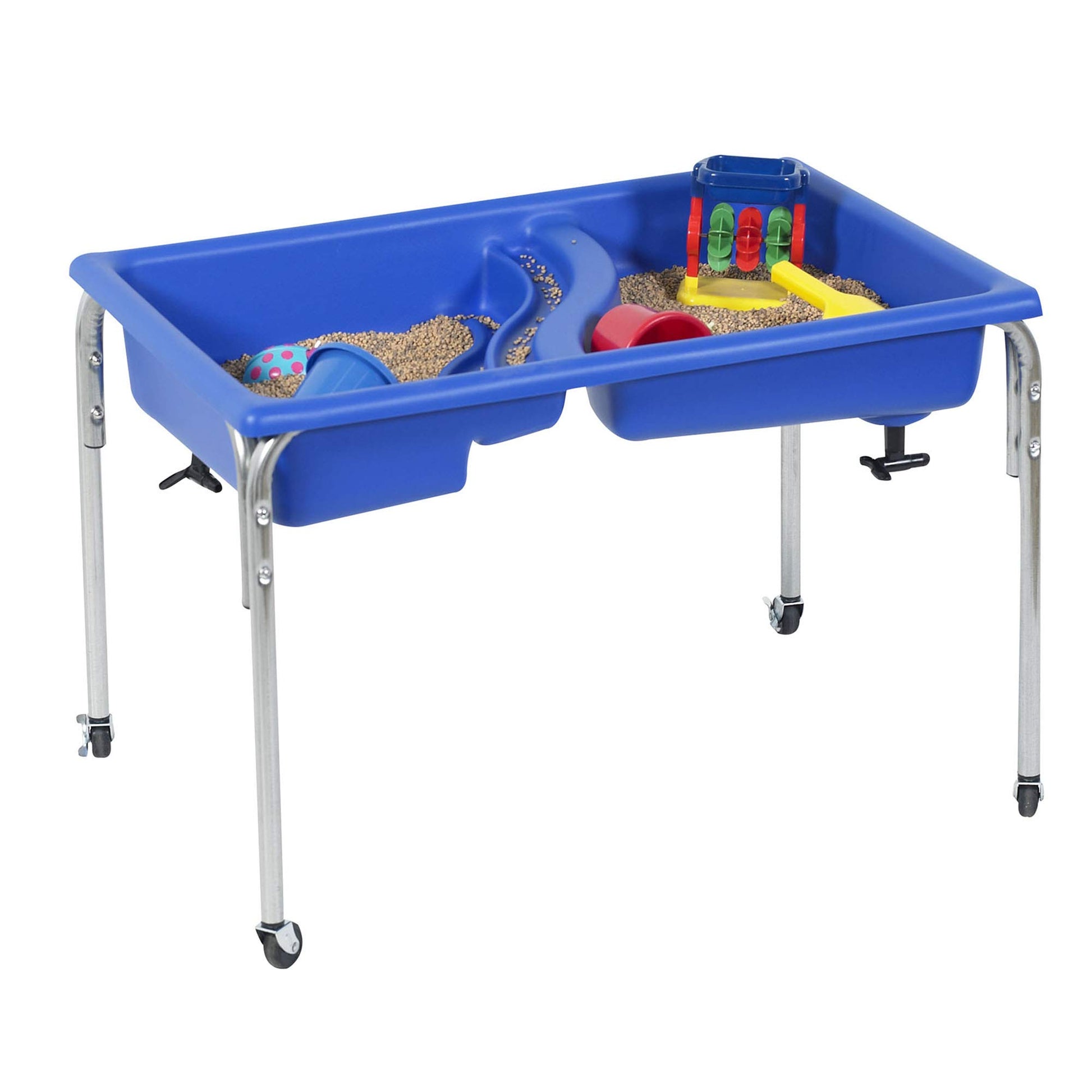 Children's Factory Neptune 24" Large Sensory Table, Sandbox with Lid, Water Table for Kids Blue