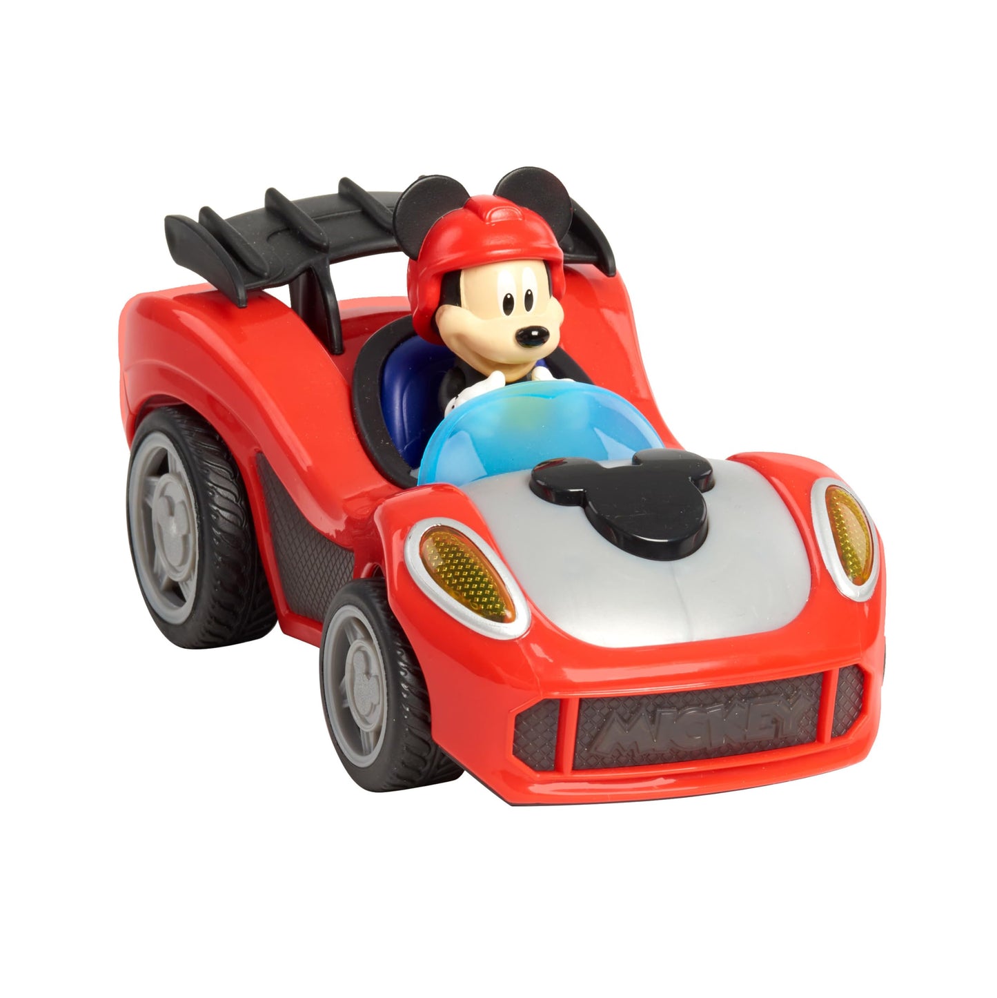 Mickey Mouse Rev 'n Go Vehicles with Lights and Sounds, Mickey's Car, Mickey Mouse Phrases, Kids Toys for Ages 3 Up by Just Play