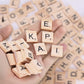 100 PCS Wood Letter Tiles Wooden Tiles