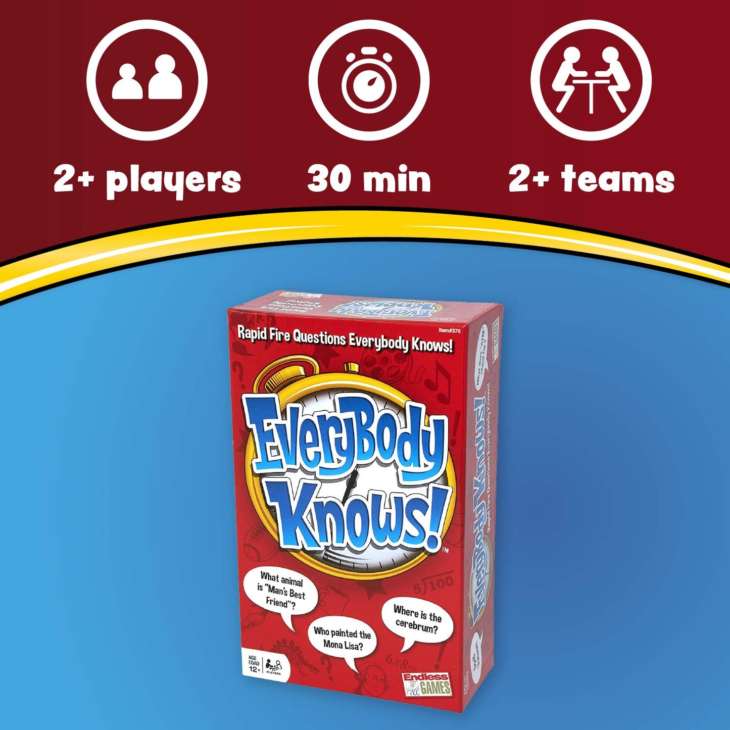 Endless Games Everybody Knows! - Trivia Card Game - 2018 Edition