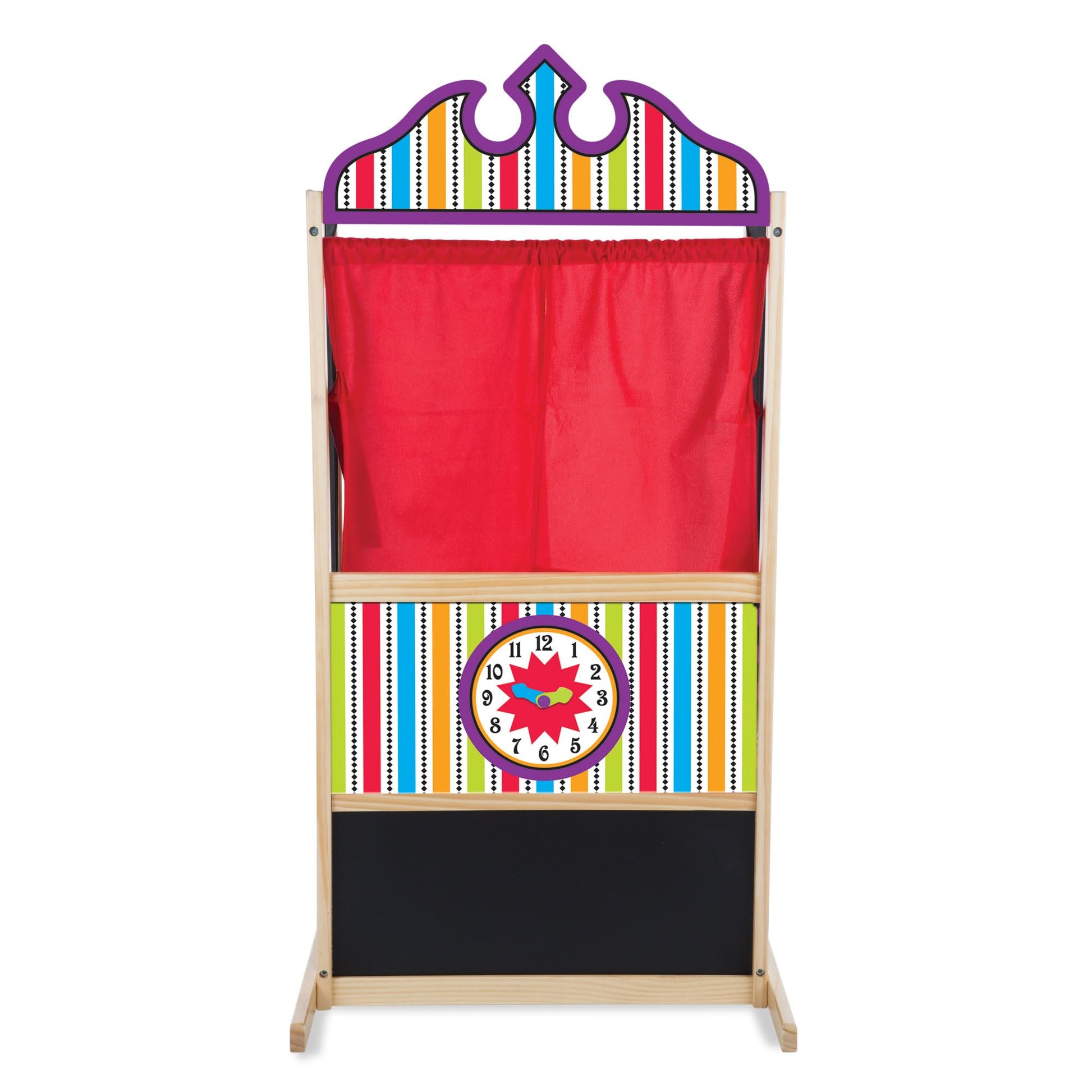 Melissa & Doug Deluxe Puppet Theater - Sturdy Wooden Construction, Age 6+
