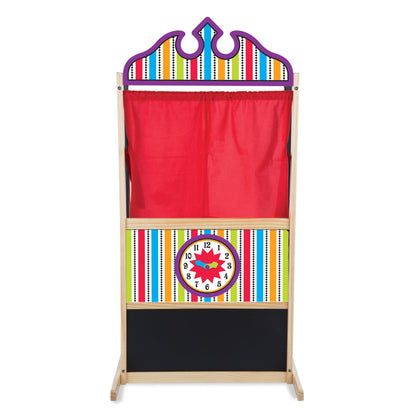 Melissa & Doug Deluxe Puppet Theater - Sturdy Wooden Construction, Age 6+
