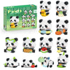 APENGBAOL Animals Building Block Sets,Micro Mini Animals Party Favors for Kids, Birthday Gift for Boy Girl,12 Pack Pandas